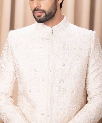 Powder pink zahid sherwani 3