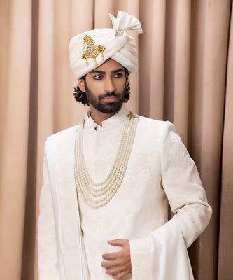 Ivory faizan sherwani 4