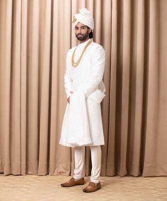 Ivory hasan sherwani set 2