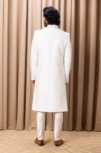 Ivory hasan sherwani set
