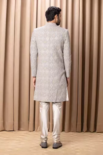 Rhino grey shah sherwani