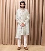 Mint Green Royal Sherwani for Grand Wedding and Ceremonies