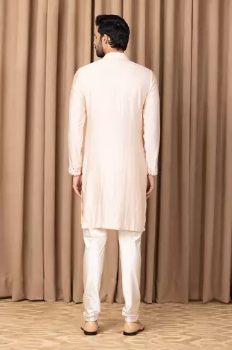 Peach sajid kurta set