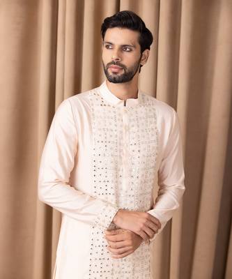Peach sajid kurta set 4