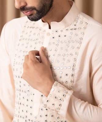 Peach sajid kurta set 5
