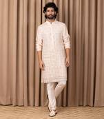 Dusty rose sajid kurta set