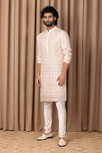 Dusty rose sajid kurta set