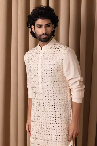 Dusty rose sajid kurta set