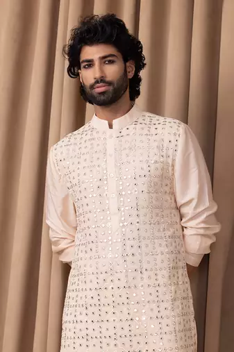 Dusty rose sajid kurta set