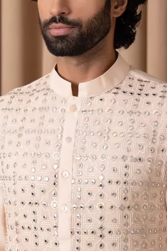Dusty rose sajid kurta set