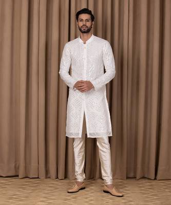 Off white rashid kurta set 1