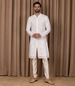 Off white rashid kurta set