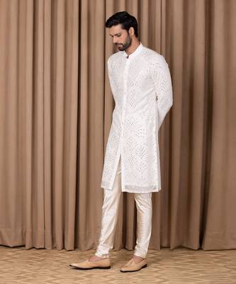 Off white rashid kurta set 2