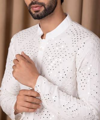 Off white rashid kurta set 4