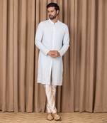 Powder blue arif kurta set