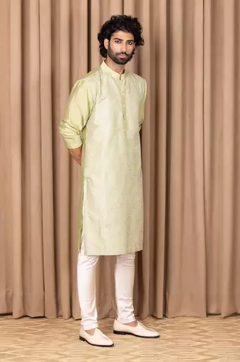 Mint green fahad kurta set