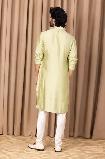 Mint green fahad kurta set