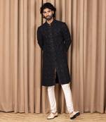 Black umair kurta set