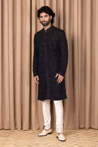 Black umair kurta set