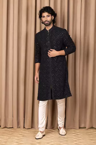 Black umair kurta set