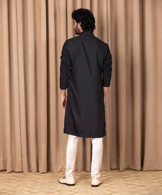Black umair kurta set 4