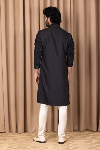 Black umair kurta set