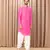 Hot pink yasir kurta set