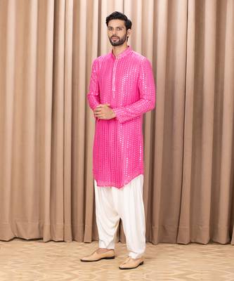Hot pink yasir kurta set 2