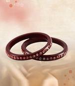 Extra Large Size Acrylic Bangle Color Maroon