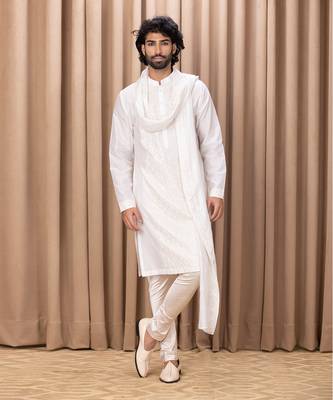 Off white ranjha kurta set 1