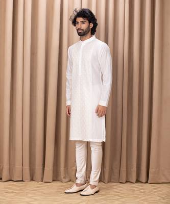 Off white ranjha kurta set 3