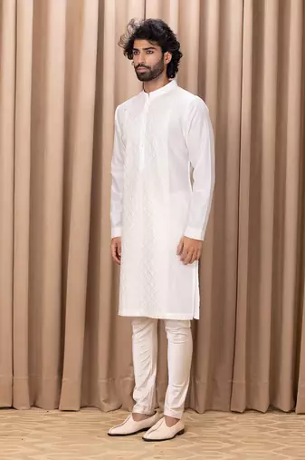 Off white ranjha kurta set