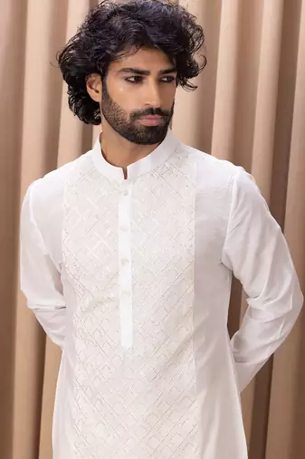Off white ranjha kurta set