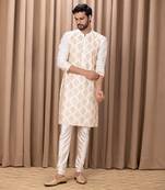 Ivory haider kurta set