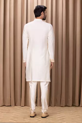 Ivory haider kurta set