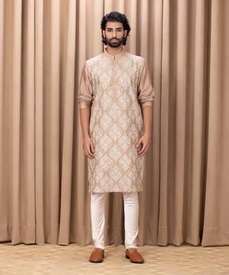 Beige aaryan kurta set 1