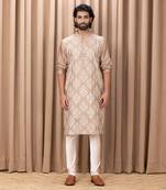 Beige aaryan kurta set