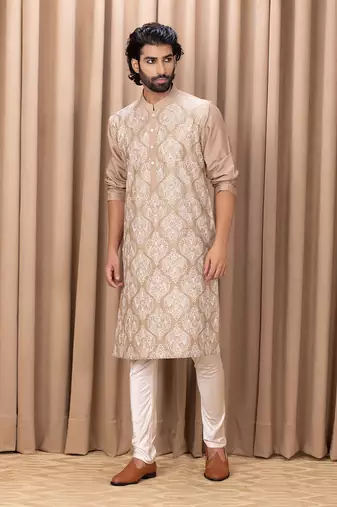 Beige aaryan kurta set