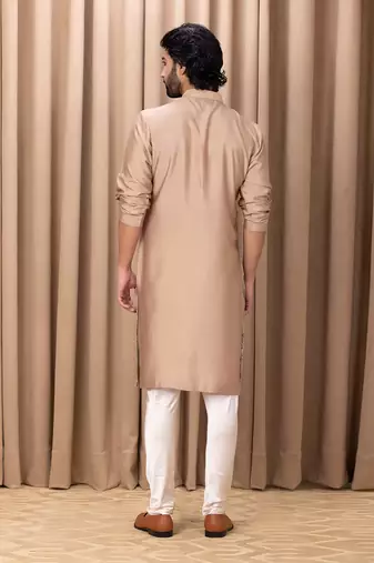 Beige aaryan kurta set