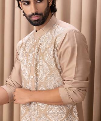 Beige aaryan kurta set 4