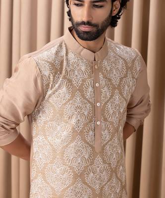 Beige aaryan kurta set 5