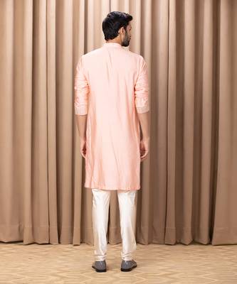 Peach fahad kurta set 4
