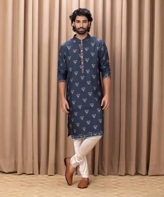 Navy blue noor kurta set 1