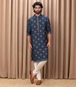 Navy blue noor kurta set