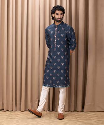 Navy blue noor kurta set 2