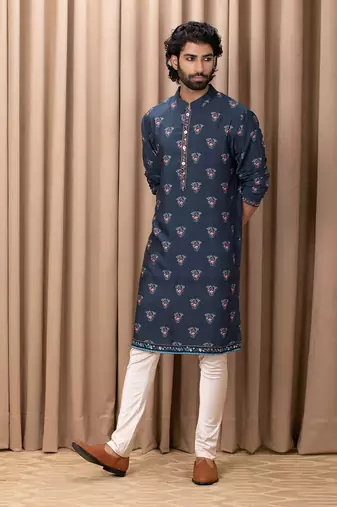 Navy blue noor kurta set