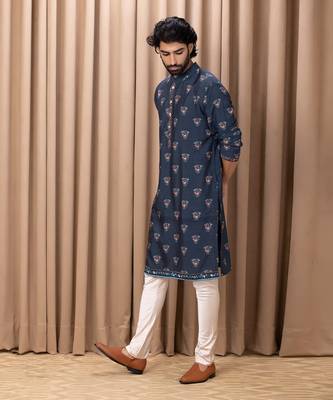 Navy blue noor kurta set 3
