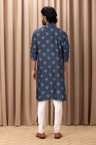 Navy blue noor kurta set