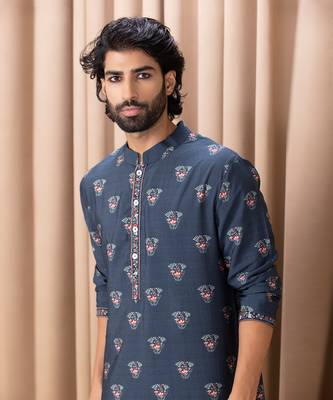 Navy blue noor kurta set 5