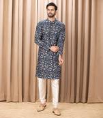 Navy blue amaani kurta set